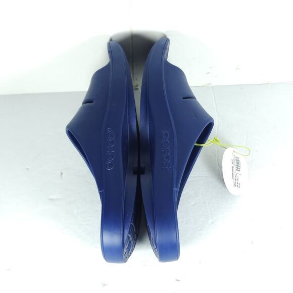 Oofos Men\'s OOahh US12 Navy Blue Beach Walking Recovery Slide Sandals NWT main image 7